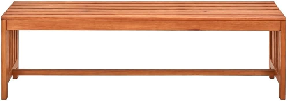 Solid Eucalyptus Wood Patio Bench