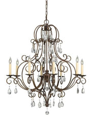 F2303/8MBZ Chateau Crystal Candle Chandelier Lighting