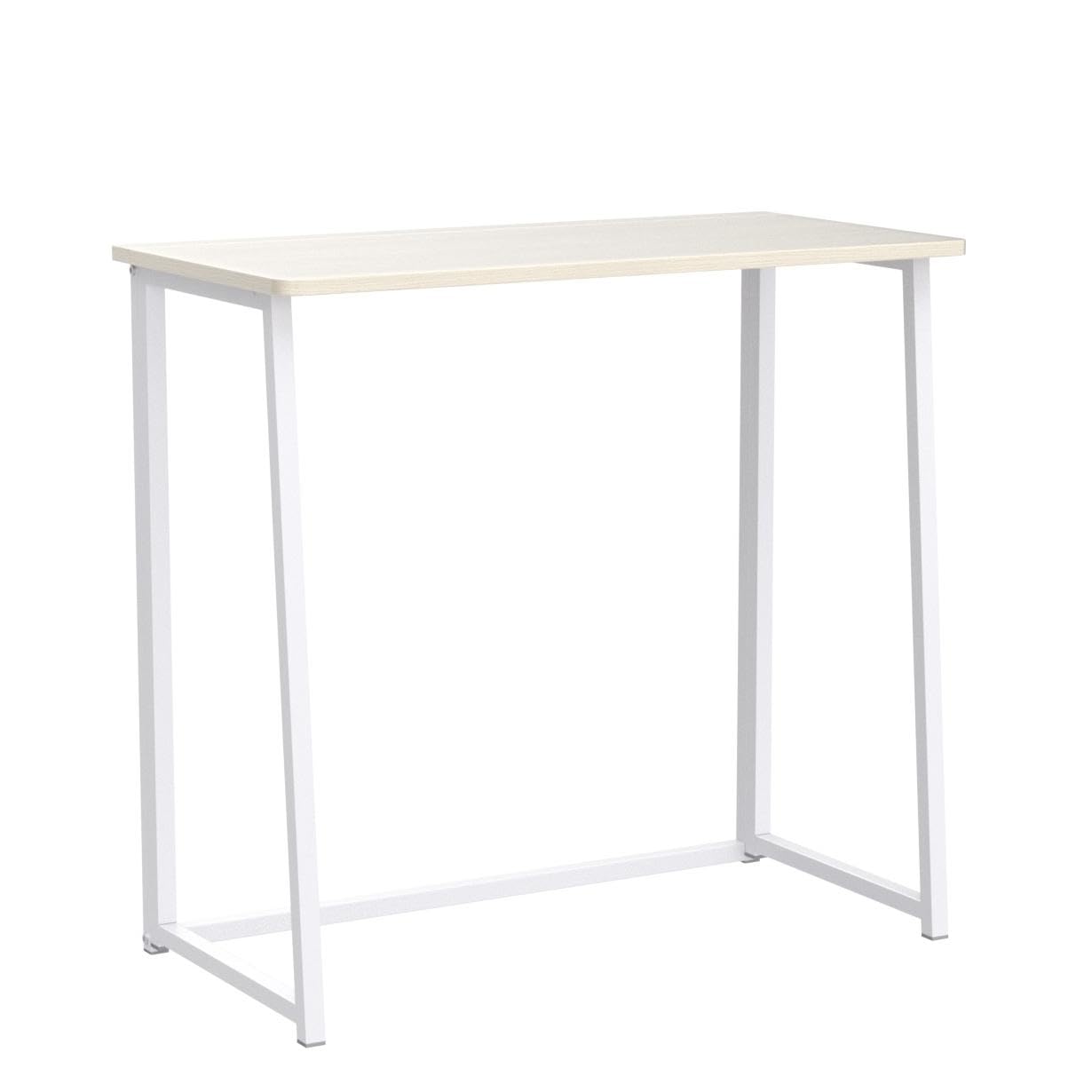 Folding Desk, Small Foldable Desk 31.5" for Small Spaces, Space Saving Computer Table Writing