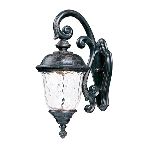 55497WGOB Carriage House Water Glass Outdoor LED Wall Sconce, 1-Light 12 Watt