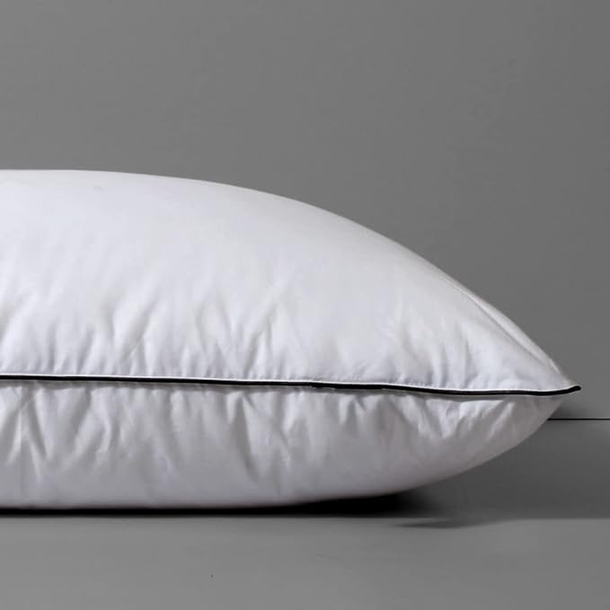 Goose Feather Down Pillow for Sleeping 2 Pack