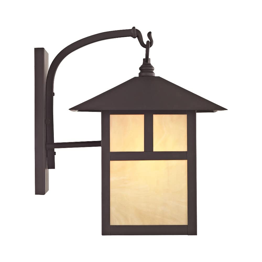 Lighting 2133-07 Montclair Mission 1 Light Outdoor Bronze Finish Solid Brass Wall