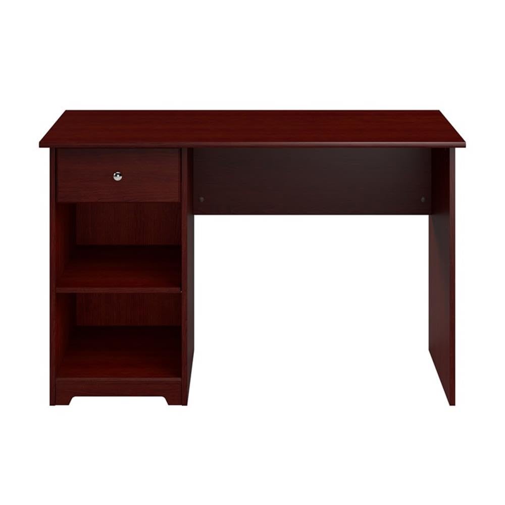 Cabot 48W Computer Desk with Storage in Harvest Cherry | Small Table