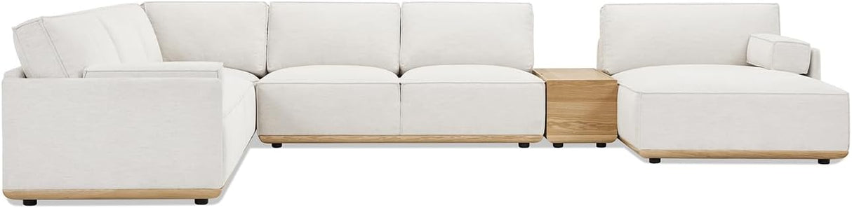 Home Destin 164" 5pc Modular RAF U-Shaped Chaise Sectional