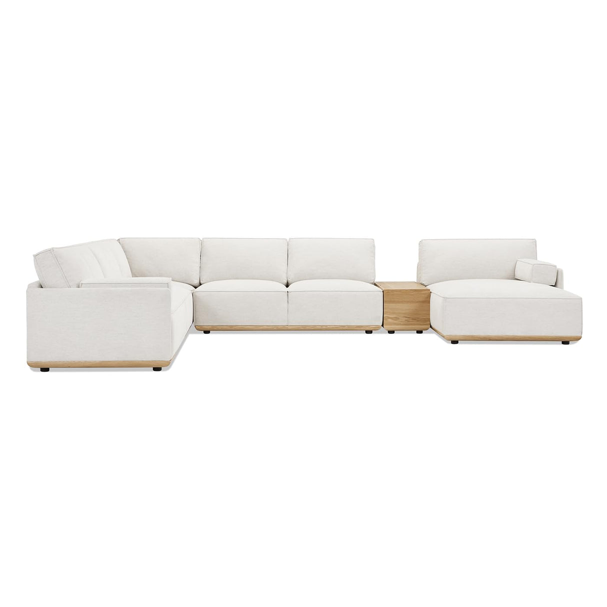 Home Destin 164" 5pc Modular RAF U-Shaped Chaise Sectional