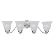 4 Light Bath Vanity in Contemporary style-27.5 Inches Wide by 8 inches high-Satin Nickel