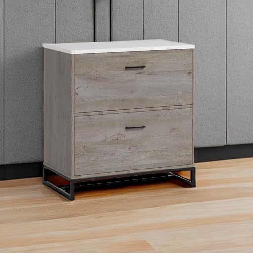 Tremont Row 2-Drawer Lateral File Cabinet, Mystic Oak Finish