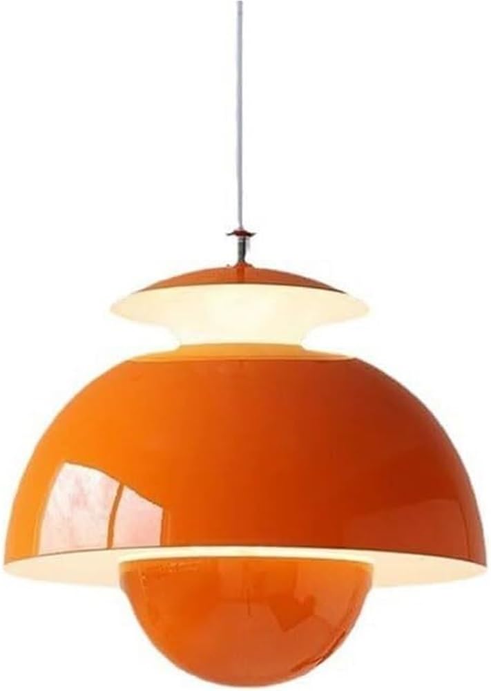DVJING Modern Simple Chandelier, LED12 W Three-Color Mode Pendant Light, Retro Creative Bedroom Bedside Living Room Study Ceiling Light Fixture, for Kitchen Island Dining Room Bedroom Hallway Bar Livi