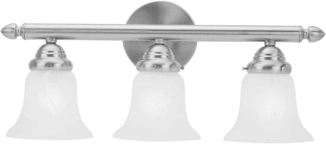 Lighting 1063-91 Neptune 3-Light Bath Light, Brushed Nickel