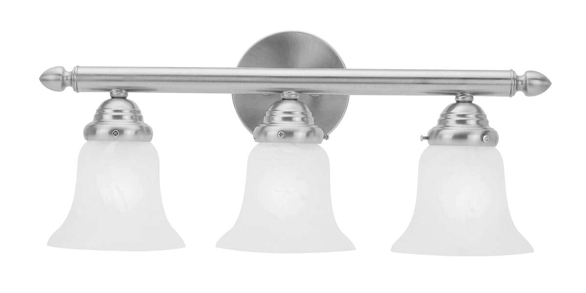 Lighting 1063-91 Neptune 3-Light Bath Light, Brushed Nickel