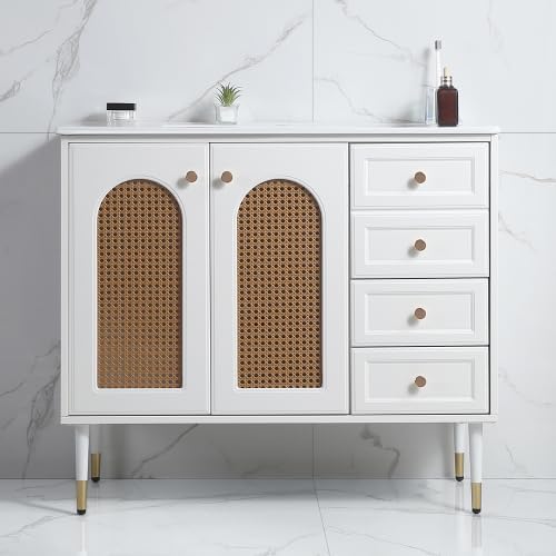 36" Bathroom Vanity Combo,Bathroom Storage Cabinet with Single Sink