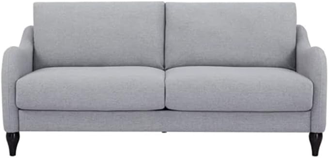 Home Series Mid-Century Modern 73.2'' Wide Curved arms 3-Seater Sofa,Dark Gray