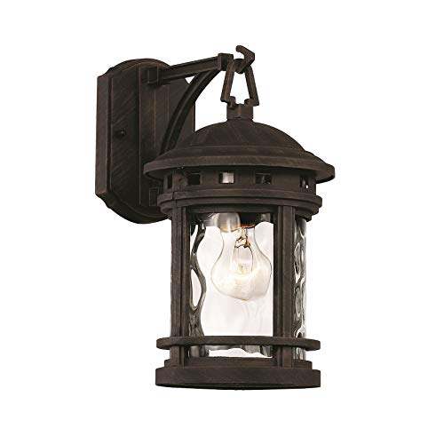 Imports 40370 RT Transitional One Light Wall Lantern from Boardwalk Collection in Bronze/Dark Finish