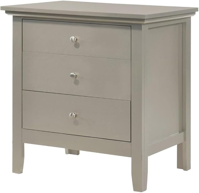 Hammond 3 Drawer Nightstand in Teal Blue