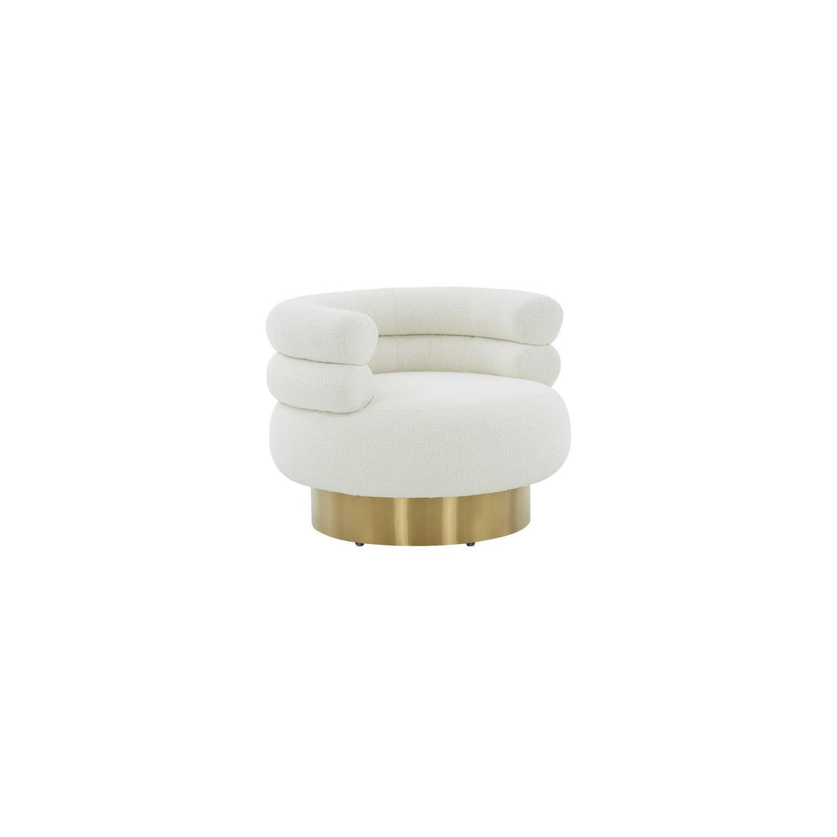 Wendell Swivel SFV4802A Chair, Ivory/Gold