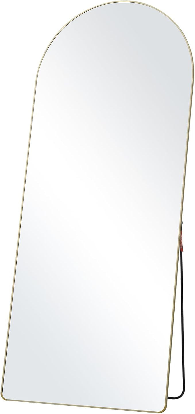 Arched Full Length Mirror, 71'' x 30'', Large Free Standing Leaning Hanging Wall Mounted