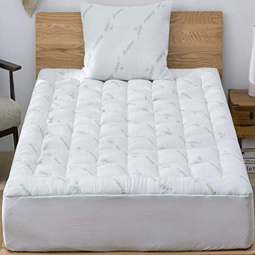 Ultra Soft Twin XL Mattress Topper - Viscose Made from Bamboo Mattress Pad