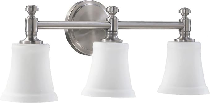 International Rossington 3-LT Vanity - Satin Nickel - 5122-3-65, Silver