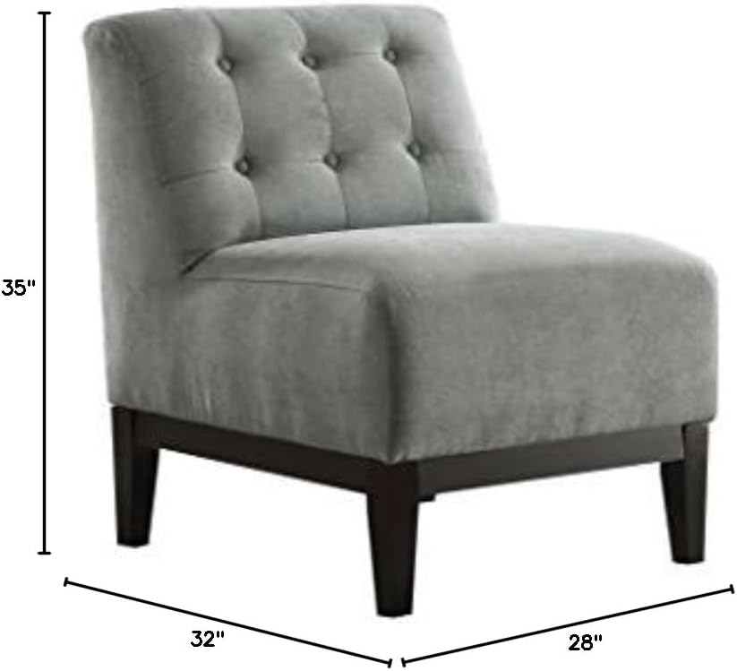Cassia Gray Fabric Accent Chair