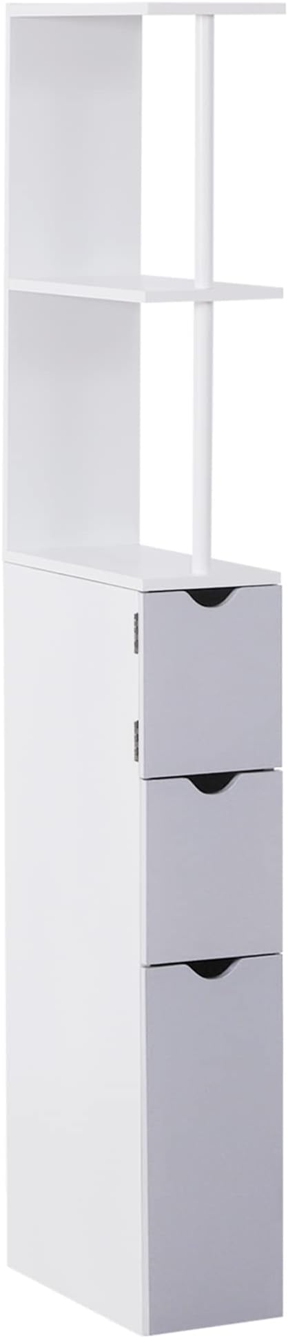 54" Tall Bathroom Storage Cabinet, Freestanding Linen Tower