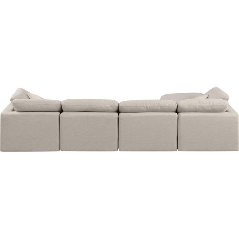 141Beige-Sec5A Indulge Collection Modern | Contemporary Modular Sectional