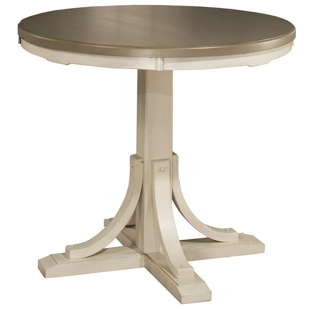 Furniture Hillsdale Clarion Round Counter Height Open Back Stools, Distressed Gray/Sea