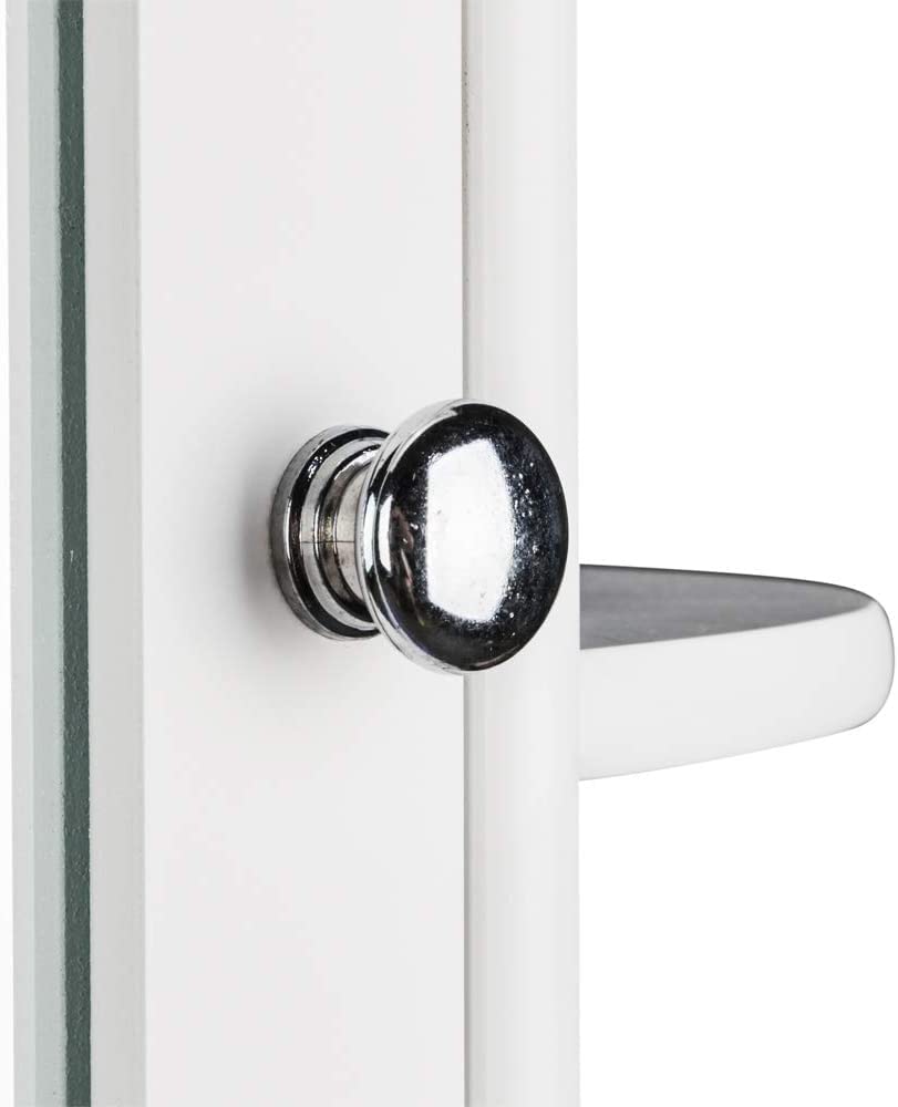 Cabinet, Bathroom Wall Storage Wooden Mounted Medicine Cabinet with Adjustable Shelf