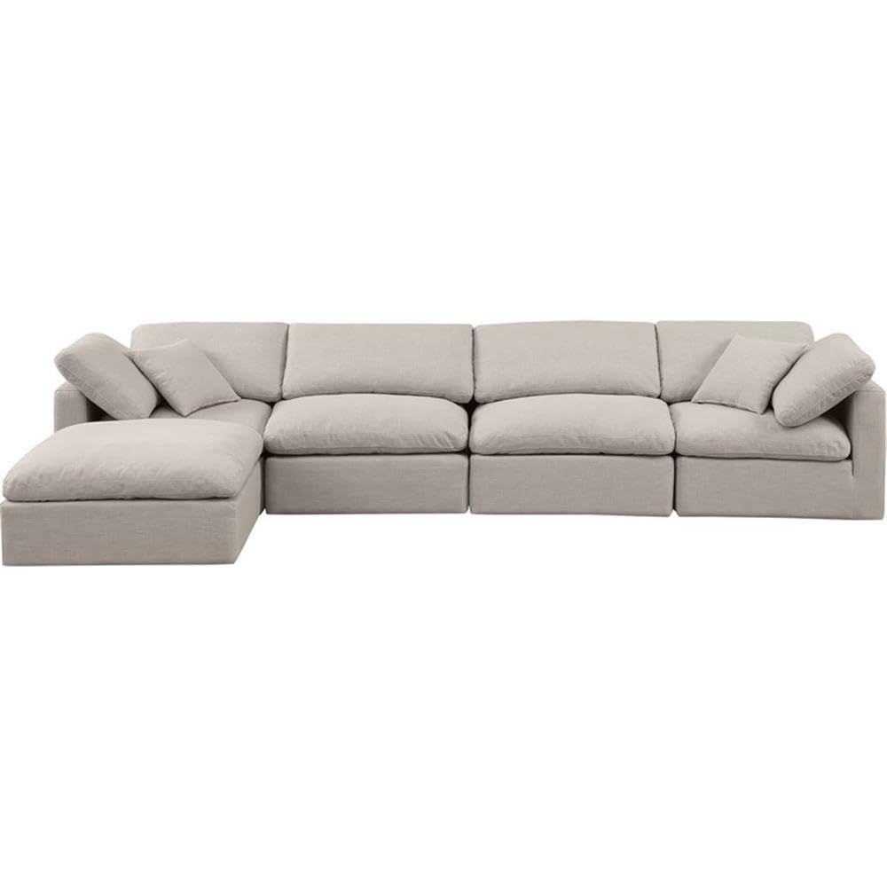 141Beige-Sec5A Indulge Collection Modern | Contemporary Modular Sectional