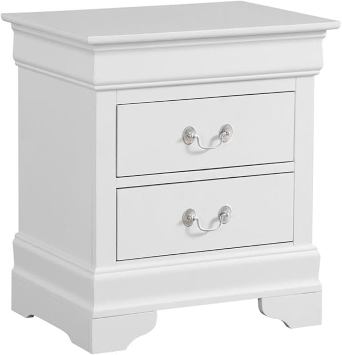 Louis Phillipe 2 Drawer Nightstand in Cherry