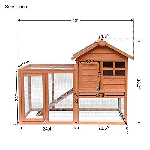 Rabbit Hutch Indoor and Outdoor Bunny Cage 2 Story Pet House Poultry Cage