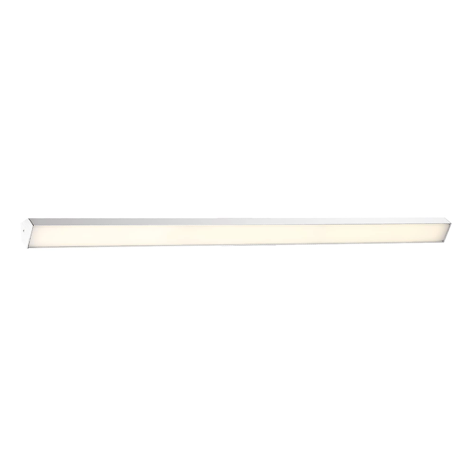 dweLED, Revel 50in LED Bathroom Vanity or Wall Light 3000K in Brushed Aluminum