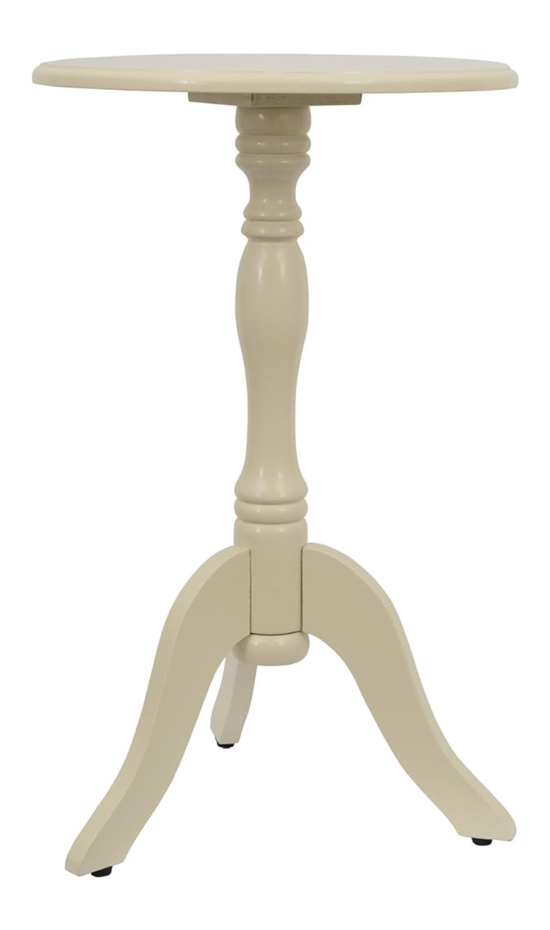 Simplify Round Pedestal Accent Side Table, Chic & Compact MDF Furniture for Traditional