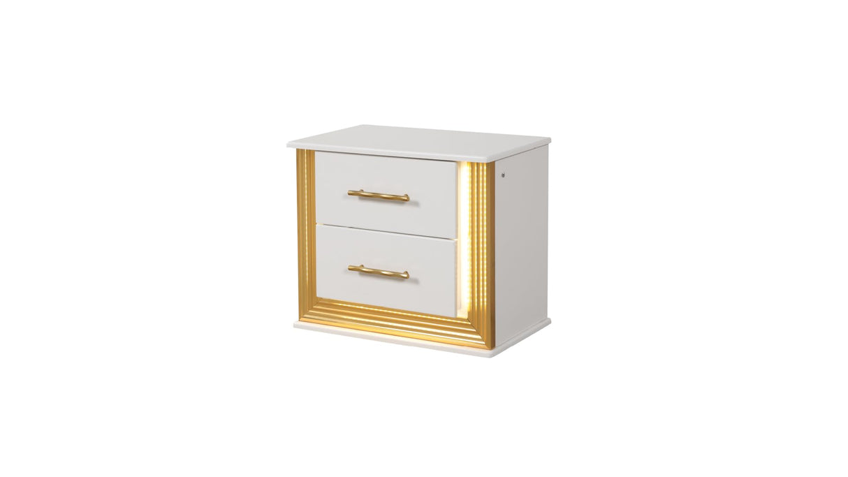 Obsession Contemporary Style 2-Drawer Nightstand