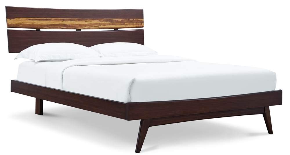 Classic Azara Bamboo Platform Bed King Sable