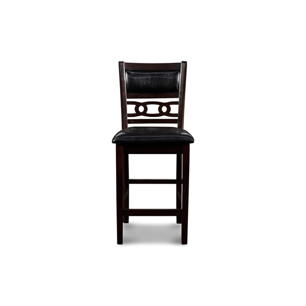 Furniture Gia 5-Piece Round Counter Height Dining Set with 1 Dining Table and 4 Chairs, 42-