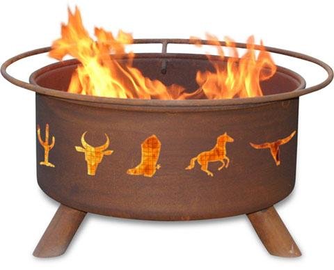 Patina Products F109, 30 Inch Western Cowboy Fire Pit