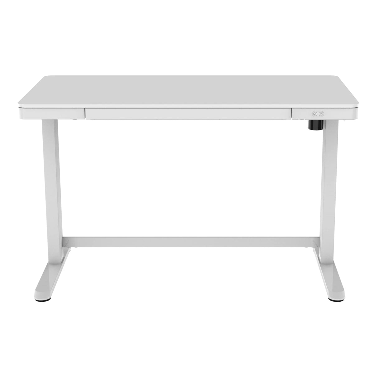 Electric 48'W Height-Adjustable Standing Desk, White
