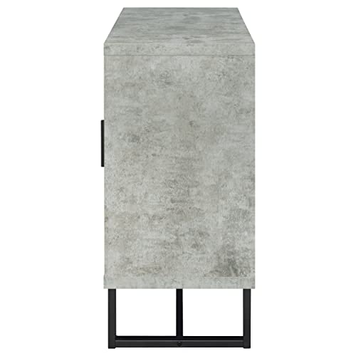 Abelardo 3-Drawer Accent Cabinet Weathered Oak and Cement