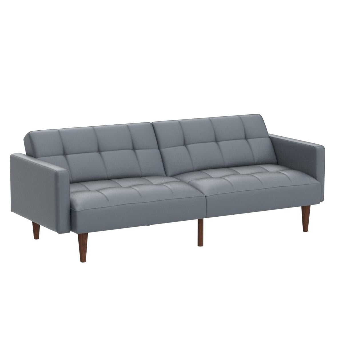 Aaron Futon Sofa Bed – Mid-Century Modern Sleeper Sofa, Small Loveseat Couch
