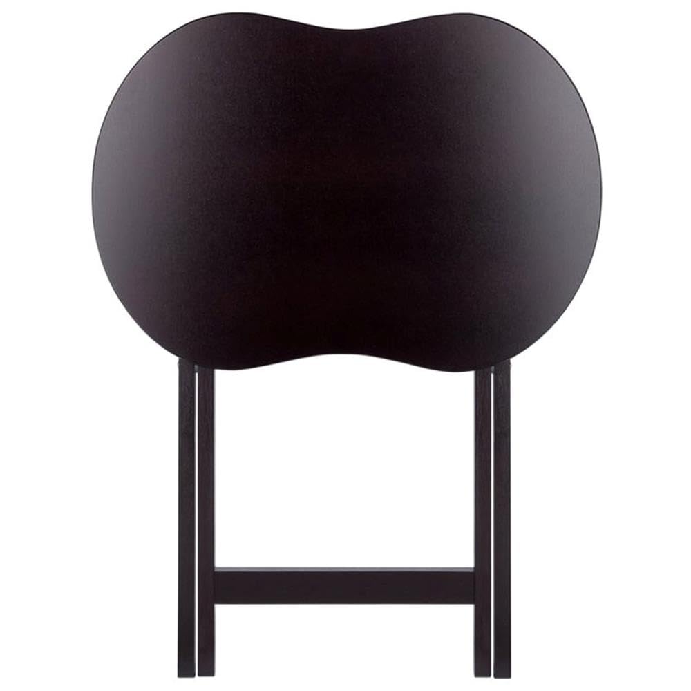 CurveNest 5-Piece Peanut Top Folding TV Tray Table Set