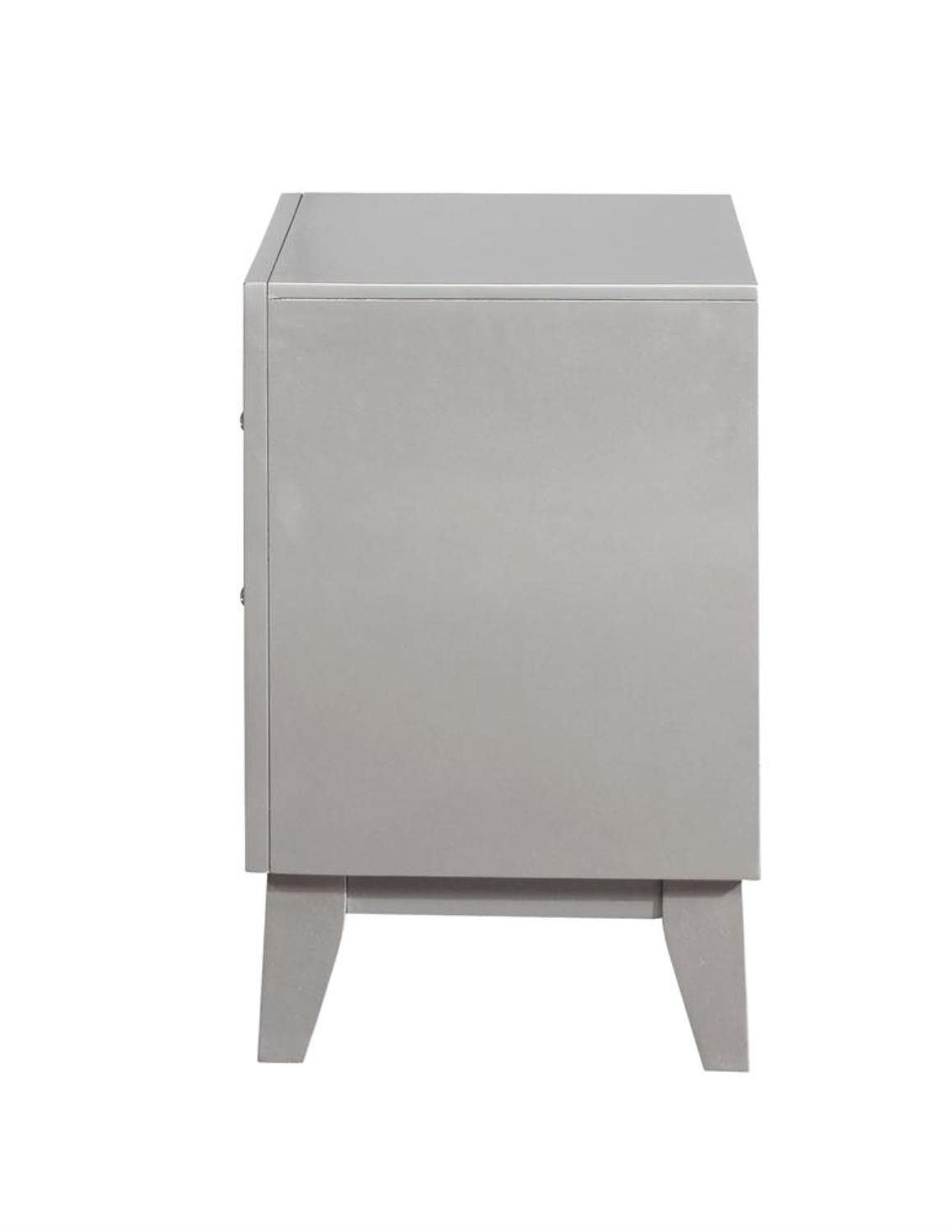 Leighton Modern Glam 2 Drawer Nightstand
