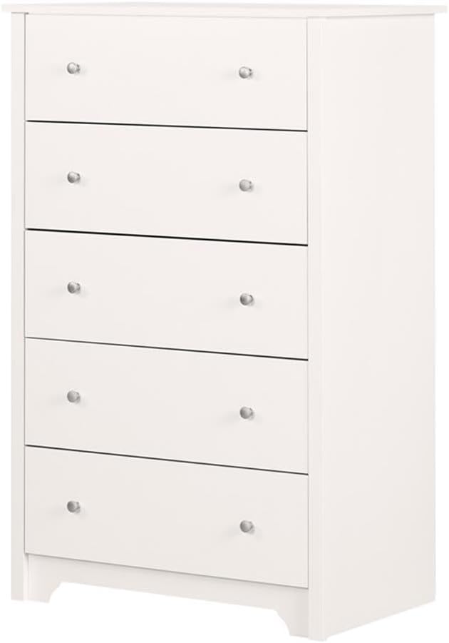 Vito 5-Drawer Chest, Soft Gray