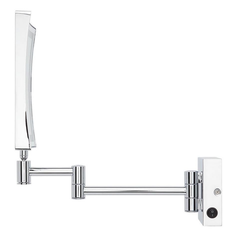 Norabel Modern Square Framed Bathroom Wall Mirror with Light 7-7/8" x 12-7/16"