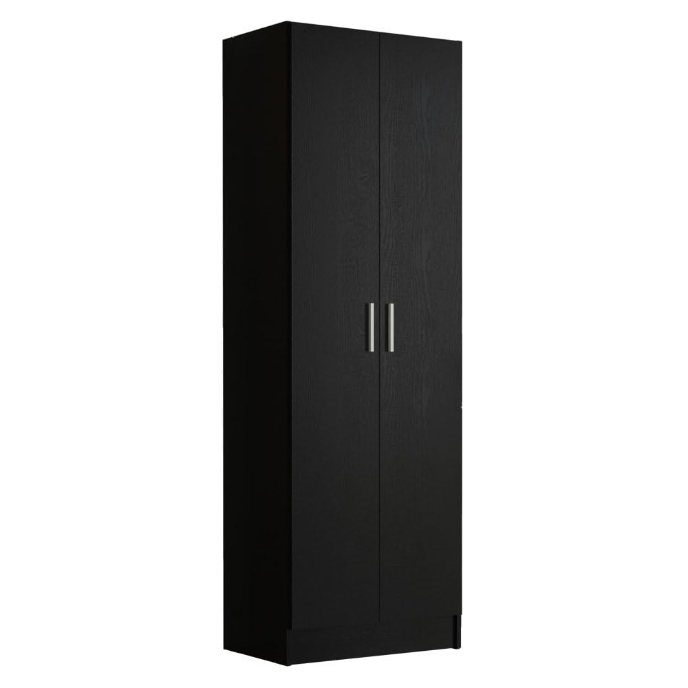 Storage Cabinet Armoire Closet with 2 Doors and 5 Utility Shelves 23" L Wooden