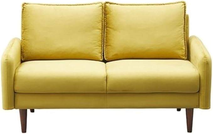 Hambrok Velvet Living Room Loveseat in Ginger