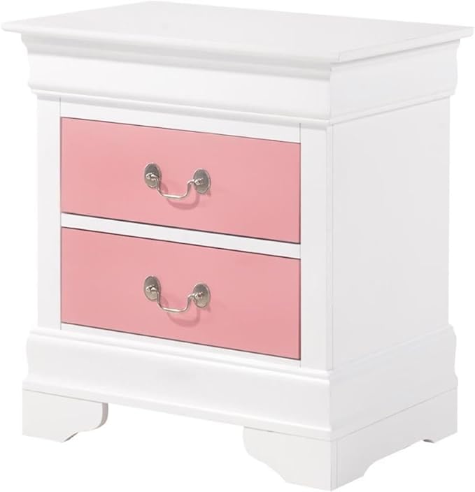 Louis Phillipe 2 Drawer Nightstand in Cherry
