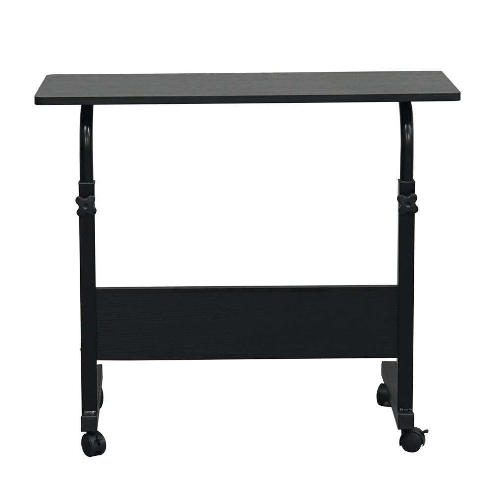 RollMate Rolling Sofa Side Table with Wheels – Adjustable Laptop & Snack Desk