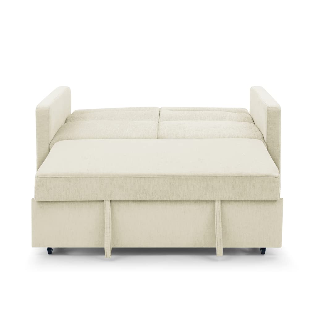 Convertible Sofa Bed, Loveseats Sofa with Pull-out Bed, 2-Seater Sofa