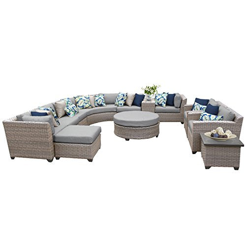 12 Piece Outdoor Wicker Patio Furniture Set