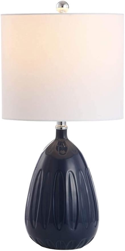 Lighting Collection Linnett Yellow 20-inch Bedroom Living Room Home Office Desk Nightstand Table Lamp